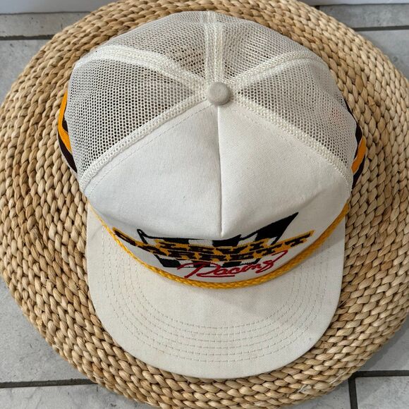 Vintage Levi Garrett Racing Three Stripe Trucker Snapback Hat - Picture 7 of 7